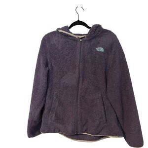 The North Face Womens Osito Full Zip Fleece Hoodie Purple Large NF0A3XBC